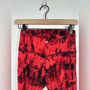 Lululemon Align Pant II 25 Game Day Red Black Multi Leggings Size 6 thumbnail 6