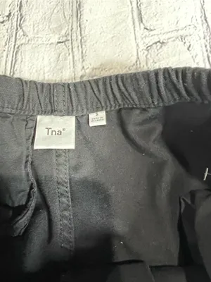 TNA Black Drawstring Elastic Hem Pants size small joggers thumbnail 10
