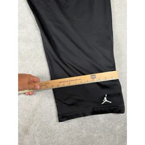 Air Jordan Track Pants Mens XXL Athletic Black White Stripe Ankle Zip Baggy Wide thumbnail 12