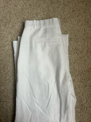 NWT Abercrombie Tailored Linen-Blend Wide Leg Pant SHORT thumbnail 7