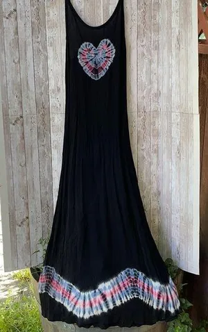 Tie dye heart dress Size M thumbnail 1