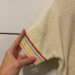 Madewell Henley Sweater Tee in Rainbow Stripe thumbnail 3