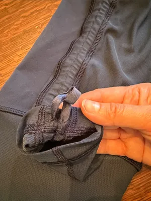 Lululemon Womens Leggings Adjustable Mesh rusching Navy Blue Size 8 High Rise thumbnail 13
