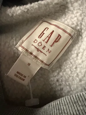 GAP x DOEN Logo Sweatshirt Gray Size Small thumbnail 5