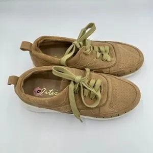 Matisse Top Notch Tan Faux‎ Suede Perforated Lace Up Sneakers Women's Size 9M thumbnail 4