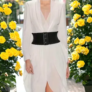 Plus Size‎ Wide Waistband Elegant Elastic Belt Vintage Dress Coat Girdle Waspie thumbnail 7