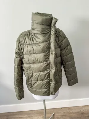 Tahari Olive Green Puffer Coat thumbnail 5