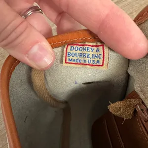Vintage Dooney & Bourke AWL Equestrian Bag Natural Cream British Tan Brass USA thumbnail 8