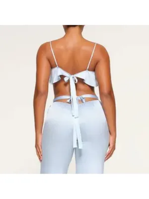 Skims Bridal Silk Blend Super Cropped Cami Size 4X thumbnail 3