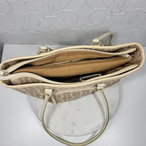 Vintage Etienne Aigner Monogram Logo Tote Shoulder Bag Large Office Pockets thumbnail 6