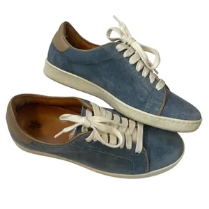 Frye Alexis Low Lace Aqua Suede Sneakers size 8 thumbnail 4