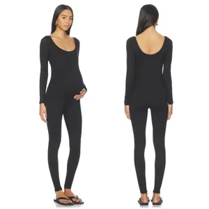 Bumpsuit The Celine Jumpsuit Black Size Medium Long Sleeve Unitard Maternity thumbnail 2
