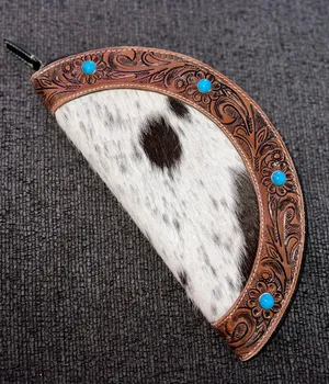Myra Bags Genuine cowhide and leather wallet clutch. thumbnail 1