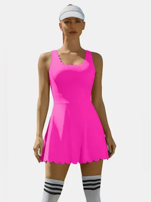 Attraco Women’s Scalloped Tennis Dress Size Small NWT thumbnail 2