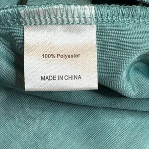 MEROKEETY Teal Ribbed Velvet Wrap Dress Long‎ Sleeve Tie Waist Size Large thumbnail 8