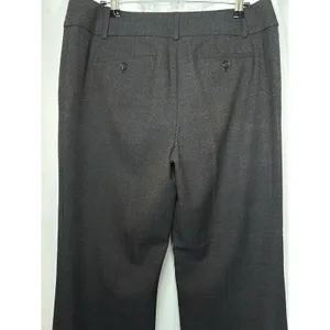 Ann Taylor LOFT Julie Trouser Pants Women's Size 10 Dark Gray Flat Front Dressy thumbnail 4