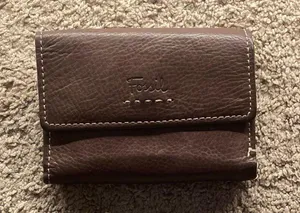 Fossil Brown Leather Wallet thumbnail 1