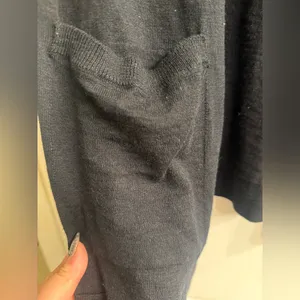 Old Navy Black Longline Open Front Cardigan Sweater - size XL thumbnail 2
