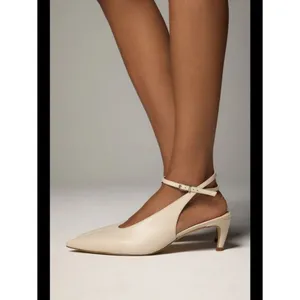 By Anthropologie Ankle-Wrap Kitten Heels thumbnail 3