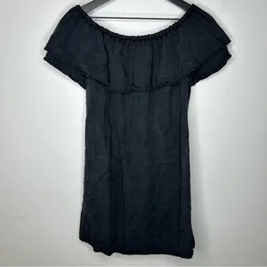 Zara‎ Black Off the Shoulder Dress Size M thumbnail 2