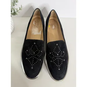 Naturalizer‎ Andie Leather Studded Loafer Black Size 9 Slip On Comfort Casual thumbnail 2
