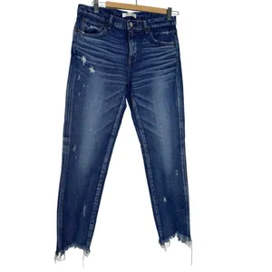 Moussy Daleville Long Vintage‎ Dark Wash Distressed Jeans thumbnail 4