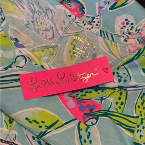 Lilly Pulitzer Bali Blue Beacon Long Sleeve Dress size XS NWT thumbnail 7