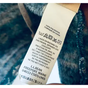 L.L. Bean Sherpa Lined Nordic Fleece Hoodie Jacket Women's Petite Large thumbnail 5