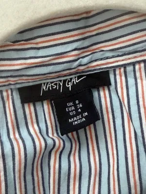Nasty Gal Oversized Shirt + Bralette Set thumbnail 5