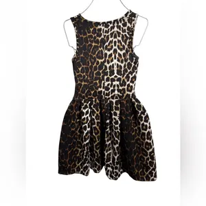 Gianni Bini Brown Leopard Mini Dress size XS thumbnail 3