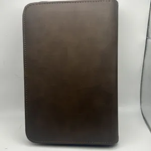 AT-A-GLANCE Brown Zippered Organizer Day Planner Binder w/ Ring Binder thumbnail 2