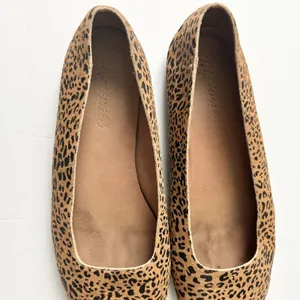 Madewell The Cory Ballet Flats Leopard Calf Hair Animal Print Size 7.5 thumbnail 5