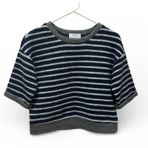 FRAME short sleeve cropped striped sweater size XS thumbnail 2