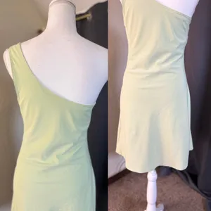 Abercrombie & Fitch Traveler One Shoulder Romper Womens MT Green thumbnail 6