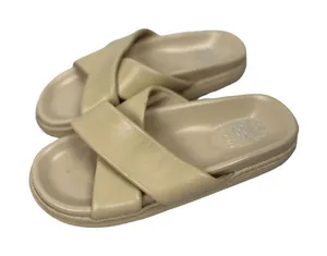 Vince Camuto slides/ sandals size 10M creme straps thumbnail 1
