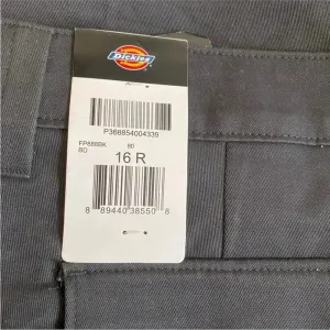 NWT Dickies Women's Stretch Cargo Pants Black Relaxed Fit Straight Leg Sz 16R thumbnail 6