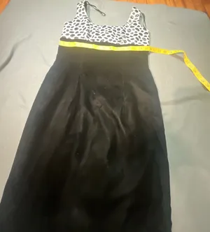 AGB Black Velvet and Animal Print Dress size 8 with Matching Bolero Jacket Size thumbnail 10
