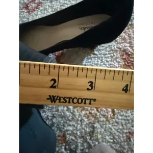 Clarks Collection Black Suede Pointed Toe Block Heel Pumps Witchy 6M thumbnail 7