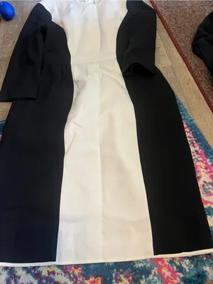 Kate spade black and white colorblock dress size 8 thumbnail 7