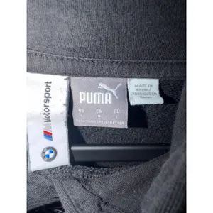 Puma BMW M Motorsport Cropped Hoodie Womens Large Black Pullover Sweatshirt thumbnail 2