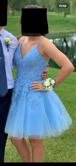 Mori Lee Dress Formal by Madeline Gardner Size 0 V Neck thumbnail 1