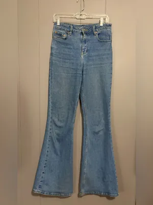 MOTEL ROCKS High-Rise Flare Blue Jeans thumbnail 2