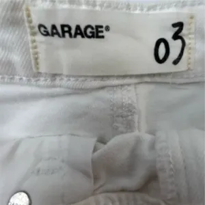 Garage Women's White Denim High-Rise Festival‎ Shorts Size 3 thumbnail 3