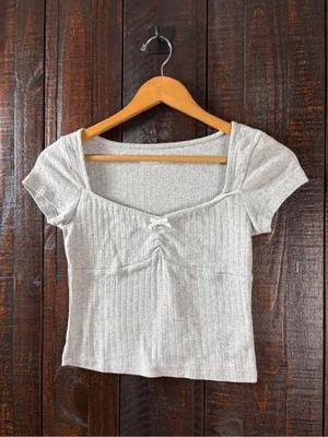 Aeropostale Soft Pointelle Knit Top thumbnail 3