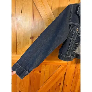 SILVER Dark Blue Jean Jacket Size Medium (2171) thumbnail 5