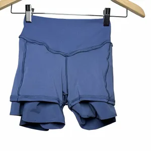 OFFLINE by Aerie Real Me Ruffle Flirty Short Blue Tiered Athletic XS Pickleball thumbnail 7