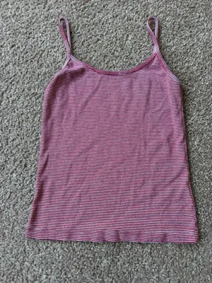 Brandy Melville John Galt Red and White Striped Tank thumbnail 4