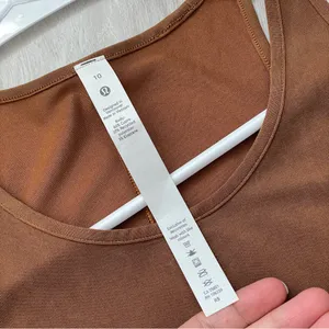 Lululemon Racerback Tank Top high neck womens Brown (size 10) thumbnail 2