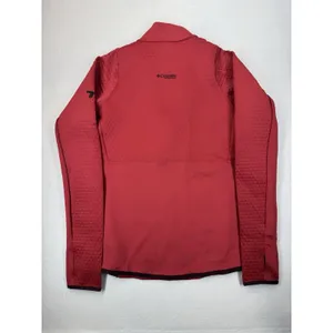 Columbia Women's Titanium Crystal Leaf Omni-Heat Helix HZ Pullover Red LRG NWT thumbnail 2