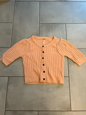 Free People Sloane Cardigan — Tan thumbnail 2